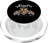 Tiger Metalhead Rock Band Concierto Tiger Lover Gráfico PopSockets PopGrip para MagSafe