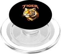 Tiger Metalhead Rock Band Concierto Tiger Lover Gráfico PopSockets PopGrip para MagSafe