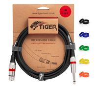 Tiger MIC6-03 - Cable para micrófono XLR a jack (macho/hembra, 3 m)