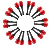 Tiger Mini Egg Maracas, Paquete de Diez Agitadores de Instrumentos de Percusión para Niños, Rojo