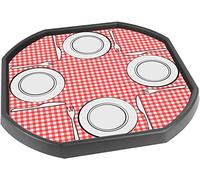 Tiger Moon The Tiger Moon Trading Company Ltd Manta de pícnic / bandeja de vinilo para picnic, bandeja negra no incluida, 86 x 86 cm