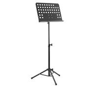 TIGER MUS7-BK Atril para música orquestal, atril para partituras totalmente ajustable - Negro