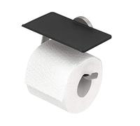 Tiger Noon Portarrollos con Repisa, Acero Inoxidable Cepillado