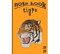 Tiger Notebook: Tiger writing Journal 100 Blank Lined Pages for composition,homework and note taking 6x 9-Crisp White Paper-Office & Desk Size-Great Gift Idea