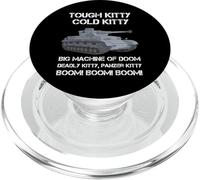 Tiger Panzer Tank Meme Tough Kitty Cold Kitty WW2 Alemán PopSockets PopGrip para MagSafe