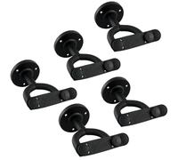 Tiger - Perchas de pared para guitarra (5 unidades) | Colgador seguro con soporte y montaje incluidos, pack de 5 unidades, ideal para almacenamiento estable de guitarras