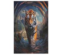 Tiger Puzzle Games for Adults Y Niños - for Creativity And Mindfulness - Challenging Jigsaw Puzzles 1000 Piezas for Family 78 × 53 cm
