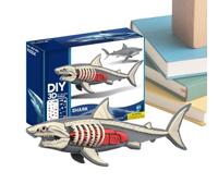 Tiger Puzzles, Fun Tiger Shark Building Model 3D Animal Puzzles