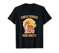 Tiger Simple Roar Unisex Adolescentes Jóvenes Moda Naturaleza Amantes Camiseta