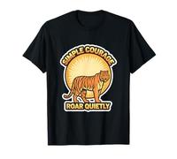 Tiger Simple Roar Unisex Adolescentes Jóvenes Moda Naturaleza Amantes Camiseta