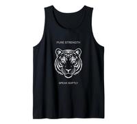 Tiger Simple Roar Unisex Adolescentes Jóvenes Moda Naturaleza Amantes Camiseta sin Mangas
