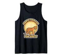 Tiger Simple Roar Unisex Adolescentes Jóvenes Moda Naturaleza Amantes Camiseta sin Mangas