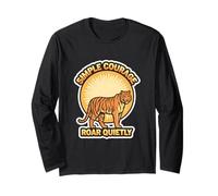 Tiger Simple Roar Unisex Adolescentes Jóvenes Moda Naturaleza Amantes Manga Larga