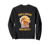 Tiger Simple Roar Unisex Adolescentes Jóvenes Moda Naturaleza Amantes Sudadera