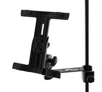 Tiger - Soporte de iPad para micrófono y música con abrazadera ajustable.