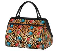 Tiger Sports - Bolsa de viaje de fútbol para mujeres, hombres, niños y niñas, cebra, tigre, fin de semana, bolsas de noche de 24 L, bolsa de mano para deportes, gimnasio, yoga, color, 24 L,