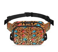 Tiger Sports - Riñonera multifunción para viajes, deportes, correr, cebra, tigre, riñonera, riñonera, bolsa de cinturón para mujeres, hombres, niñas y niños, color, XL, Organizador de bolsas
