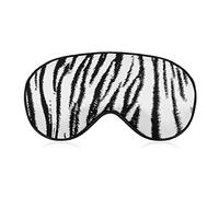 Tiger Stripes Sleep Mask Blindfold Black and White Ajustable Super-Smooth Soft Eye Mask Cover para Hombres Mujeres Viajes y siesta