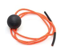 Tiger Tail pelota 1.7 Roller pelota de espuma + 55 ”Cuerda con cable - Pelota de masaje de tejido profundo: Pies, piernas, cuello, espalda - Alivia el dolor muscular