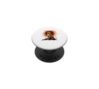 Tiger Total Solar Eclipse Alpha Lunar Mountain Hombres Mujeres PopSockets PopGrip Adhesivo