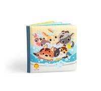 Tiger Tribe: Messy Farm Magic - Libro de baño mágico de 8 pg, suave, impermeable, el barro se desvanece mágicamente en agua tibia, reutilizable, para niños pequeños, bebés a partir de 6 meses