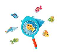 Tiger Tribe: Shark Chasey - Catch a Fish ECO - Divertido juguete para el baño, recoge y atrapa los peces con la red de boca de tiburón, niños pequeños y niños a partir de 3 años