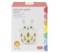 Tiger Tribe Sonajero de silicona para bebé, sonajeros para bebés de 0 meses en adelante, juguetes sensoriales para bebés, juguetes de dentición para bebé, fabricado con silicona no tóxica de grado