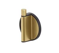 Tiger Tune Gancho para Ropa y Toallas Autoadhesivo, Acero Inoxidable, Latón Cepillado/Negro, 5.4x6.5x2.5 cm