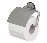 Tiger Tune Portarrollos con tapa Acero inoxidable cepillado / Negro