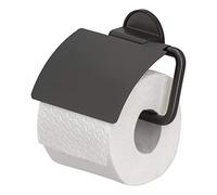 Tiger Tune Portarrollos con tapa Metal negro cepillado / Negro