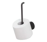 Tiger Tune Portarrollos de Reserva, Acero Inoxidable, Metal Negro Cepillado/Negro, 5.4 x 23 x 9.4 cm