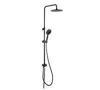 Tiger Tyne Set de Ducha Lluvia, Metal, Negro, 22.5x88.2x50.2 cm