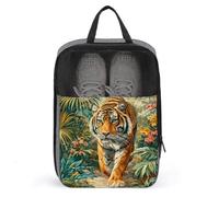 Tiger Walking The Jungle - Bolsa para zapatos de viaje, uso diario, bolsa de almacenamiento antipolvo para zapatos de golf