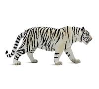 Tiger Weiß - Detailgetreue Tierfiguren | Zoo Spielzeug | Tolles Geschenk Für Und Mädchen | 6,2 Zoll Weißes Tigermodell Mit Glatter Textur | Pädagogisches Seltenes Tierspielzeug, Geeignet Für