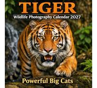 Tiger Wildlife Photography Calendar 2027: Powerful Big Cats