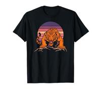 Tiger Wildlife Print Roaring Camiseta