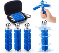 Tigerhu Fidget Toy, Juguetes Silicona Magnéticas Sensoriales Autismo Niños Aliviar de Estrés y Ansiedad, Juguete Antiestres de Oficina con Caja de Almacenamiento para Tdah Adolescentes Adultos|Azul