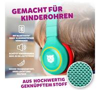 tigermedia tigerbuddies - Auriculares Bluetooth para niños, Ajuste Ajustable y Almohadillas Suaves, Auriculares Infantiles con limitación de Volumen, Enchufe Jack y Bluetooth, 8 Horas inalámbricos
