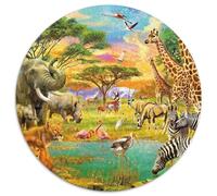 Tigers and Lions 1000 Piece Jigsaw Puzzle For Adults Family Challenge Toys Stress Relief Puzzle Cultivate The Spirit of Teamwork for Men, Women, Elders, Seniors 1000pcs (67.5x67.5cm)