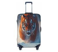 Tigers in Hunting - Funda protectora duradera para equipaje, antiarañazos, para equipaje de 18 a 32 pulgadas, Black, XL