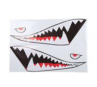 Tigers Shark Boca Dientes Calcomanías Calcomanías Tiburón Tigre Vinilo Calcomanía Coche Ventana Parachoques Portátil Calcomanía Coche Exterior Puerta Lateral Auto Cuerpo Calcomanías Pegatina para