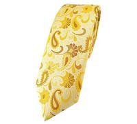 TigerTie - Corbata estrecha de diseño estampado paisley, Krawattengröße: ca. Länge 150 cm, Breite 6 cm