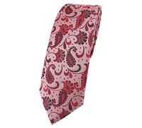 TigerTie - Corbata estrecha de diseño estampado paisley, Krawattengröße: ca. Länge 150 cm, Breite 6 cm