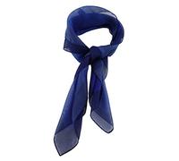 TigerTie Fina gasa Nickituch para mujer en monocolor, tamaño 58 cm x 58 cm, Royal Dark Blue, Nickituchgröße: ca. Länge 58 cm, Breite 58 cm