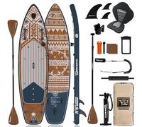 TIGERXBANG Tabla Paddle Surf Hinchable, 353 x 89 x 15cm, Diseño Tribal Joy, Sup para 3 Personas, Ideal para Recreo, Touring y Aventura
