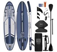 TIGERXBANG Tabla Paddle Surf Hinchable con Accesorios 335x86x15cm, Stand Up Paddle Board para Adultos, Colección Shadow Azul
