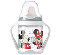 Tigex taza para sorber | Taza para niños a prueba de fugas | 150 ml | Asas desmontables | Tapa protectora | Disney Minnie y Mickey Mouse