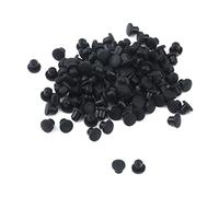 Tighall 100 tapones de plástico de 3 mm para agujeros redondos, tapones de agujero de panel, tapas de rosca, cubierta de perforación para silla, gabinete, estante (negro)