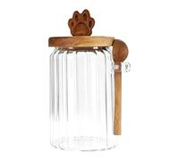 Tight Silicone Ring Seal Coffee Jar with Scoop Sugar Powder Tea Jar