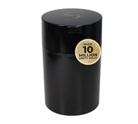 Tightpac America, Inc. Contenedor de café Sellado al vacío Coffeevac 450 g, plástico, Black Cap & Body, 1.85-Liter/1.6-Quart